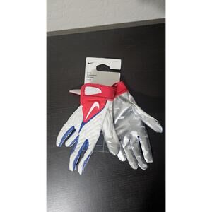 Nike Superbad 6.0 Football Gloves Men MEDIUM Red White Blue